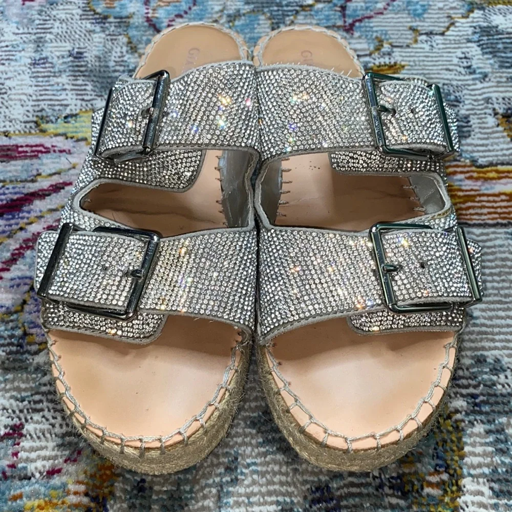 Giani Bini Silver Espadrille Sandal